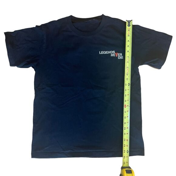 Legends Never Die Big V and Butterfly Black Tee Shirt Mens Size Medium - Picture 6 of 7